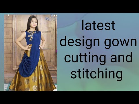 Long net fancy party wear frock cutting and stitching PART- 1 __ B@loch -  video Dailymotion