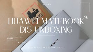 Huawei Matebook D15 aesthetic unboxing | ASMR 📦