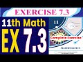 11th class math new book 2025 PCTB | Chapter 7 Exercise 7.3 | Ex 7.4 | Ex 7.3 11th math | EX 7.3