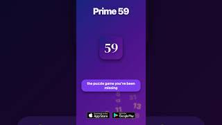 stressed? try switching doomscrolling to prime59 puzzles 💜 #prime59 #mathanxiety #dailychallenge