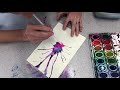 Straw Blowing with Watercolor