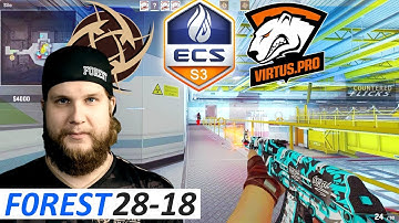 f0rest 28-18 POV * NiP vs Virtus Pro * Nuke * CS:GO ECS Season 3