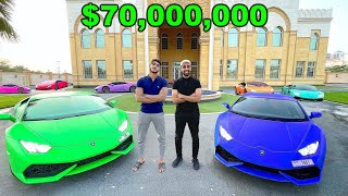 The Billionaire Kids of Dubai $70,000,000 Private Car Collection !!!