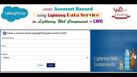 Insert New Record in Account Object & Navigate to Detail Page using Lightning Data Service in LWC