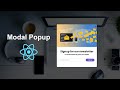 How to Create a Modal Popup in React JS