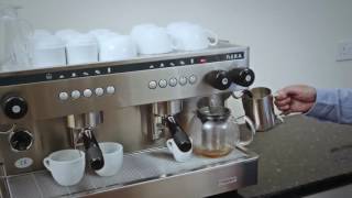 The Visacrem Nera Espresso Machine - Captioned