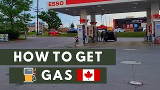 Getting gas in Canada