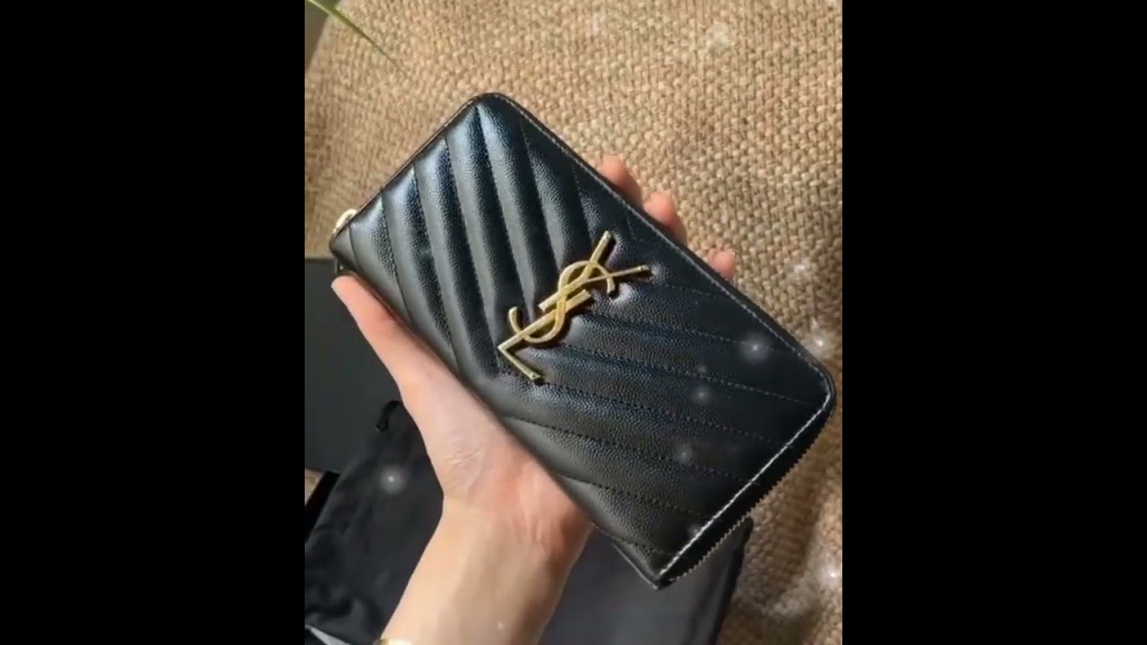Saint LaurentMONOGRAMME LACKLEDER PORTEMONNAIES