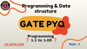GATE PYQ Part 1 | Programming & Data Structures | Made Easy Book Solutions