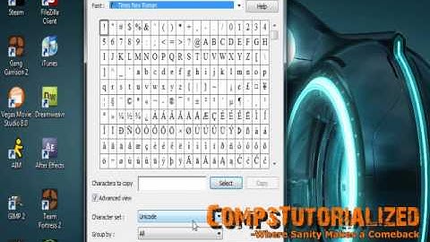 How To Insert Special Symbols and Characters with Character Map