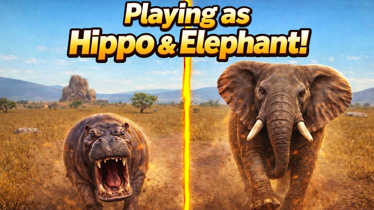 I Played as a Hippo AND an Elephant in Savannah Life 🦛🐘 | SAVANNAH LIFE