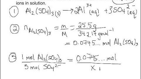 4.7 Solution Stoich - Ion Dissociation Example