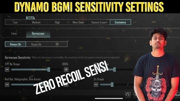 Dynamo gaming live revel  sensitivity settings || bgmi sensitivity settings code || #dhay2.0