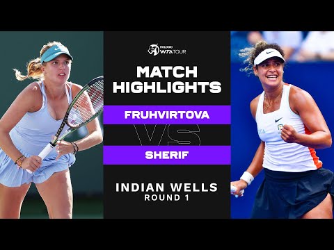 Linda Fruhvirtova vs. Mayar Sherif | 2023 Indian Wells Round 1 | WTA Match Highlights