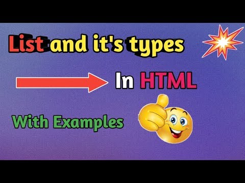 what is ordered and unordered list in html in hindi,eng by mind touch tech | list all types in html