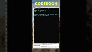 Stack data structure implementation || #codesoon #coding