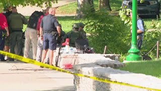 WATCH: Man barricaded in sewer at IU pulled out by police