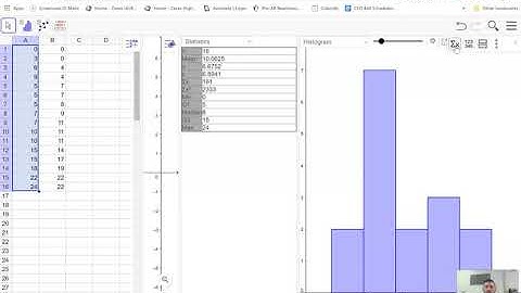 One Variable Stats on Geogebra