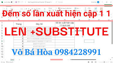 Đếm số lần xuất hiện cập 1 1
