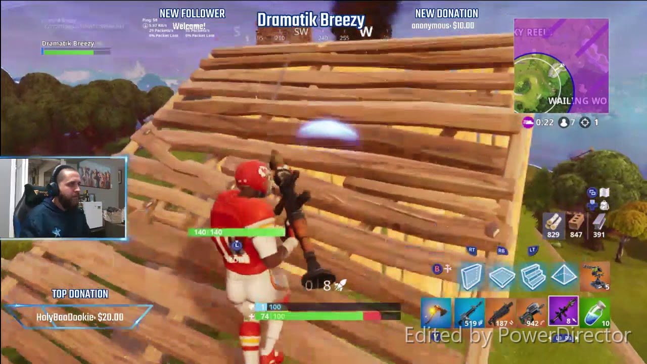 Kansas City Chiefs Tyreek Hill Skin! Fortnite Battle Royale win 2