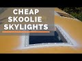 Skoolie Skylights | Cheap Skylights Bus Conversion | Ep 13
