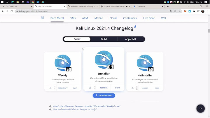 Hướng dẫn cài kali linux trên vmware 10