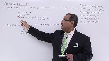 DBMS - Set Membership in SQL