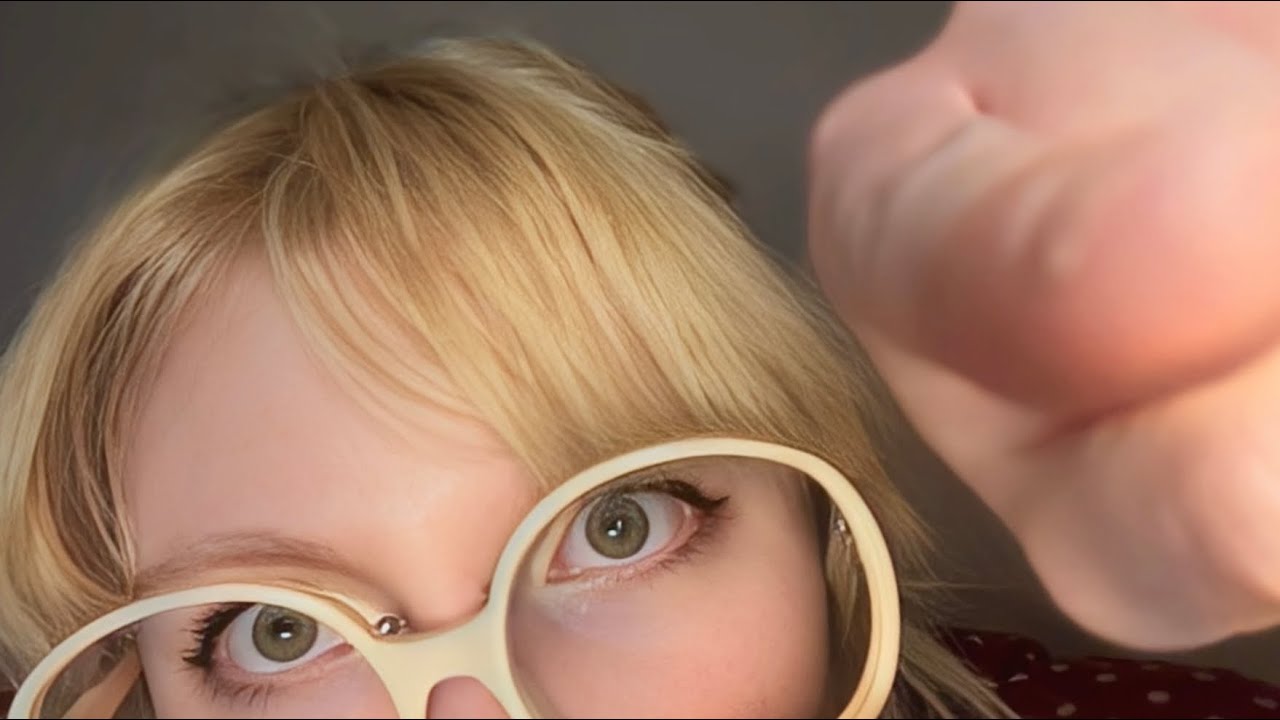 asmr poking your eyes out ☝️👁️👁️ | tongue clicking, anticipatory close visual triggers| my intro