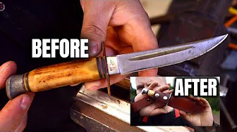 Restoring a Client's Antique Hunting Knife!