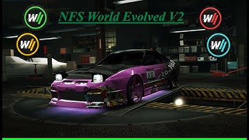 NFS World Evolved V2 daily challenge series (E class, win the race, 240SX) Escape from chinatown