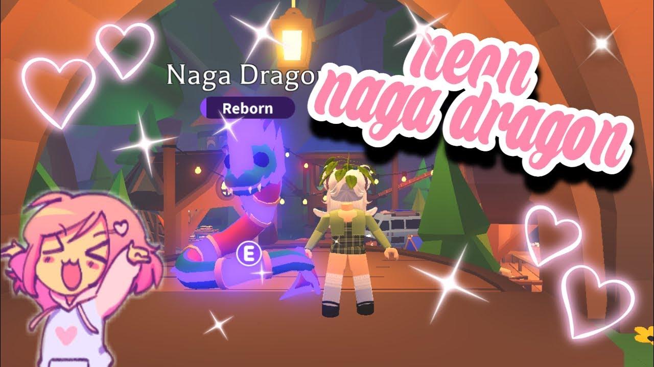making a neon naga dragon 🐉│ roblox adopt me YouTube
