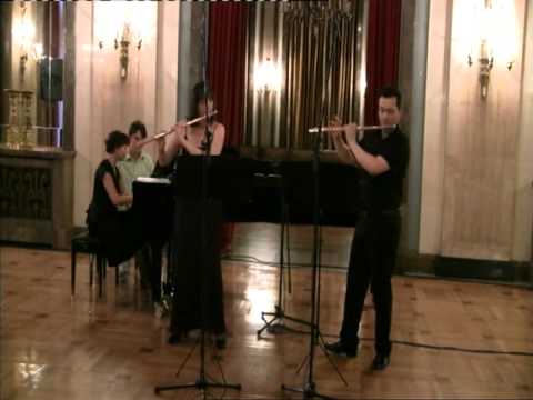 J.S.Bach - Sonata D-dur for 2 flutes and piano -III Andante - IV Allegro