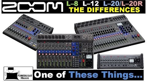Zoom LiveTrak L8, L-12, L-20, L20R: Differences Explained