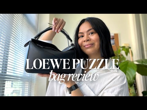 LOEWE SMALL PUZZLE BAG HONEST REVIEW  What fits, mod shots, and would I  recommend it? 🤎🤎🤎 