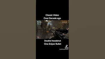 Classic Double Sniper Headshot #onebullet #doubleheadshot #sniper #moderwarfare3 #gameplay