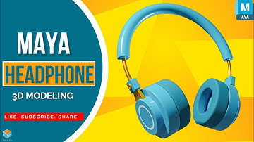 product Design Headphones Tips in maya | wireless Headphones Modeling in Maya | Time lapse|