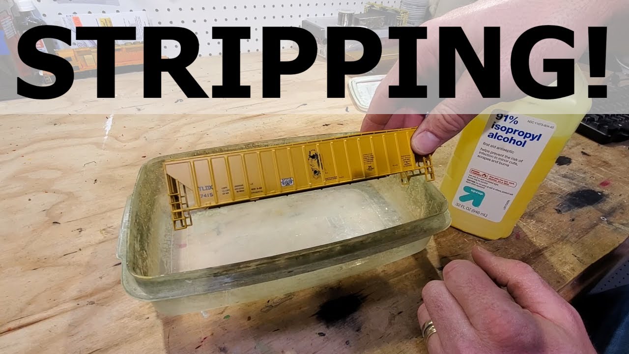 Stripping an old blue box athearn ps covered hopper car youtube