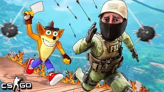 КРЭШ БАНДИКУТ ИДЁТ ЗА ТОБОЙ! ОДНА ЛОВУШКА И ТЫ ТРУП! ОПАСНЫЙ DEATHRUN В CS:GO