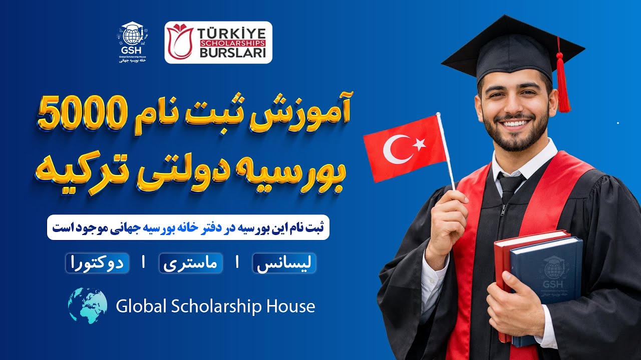 🎓 آموزش کامل ثبت‌نام بورسیه ترکیه (Türkiye Bursları 2026) 🇹🇷