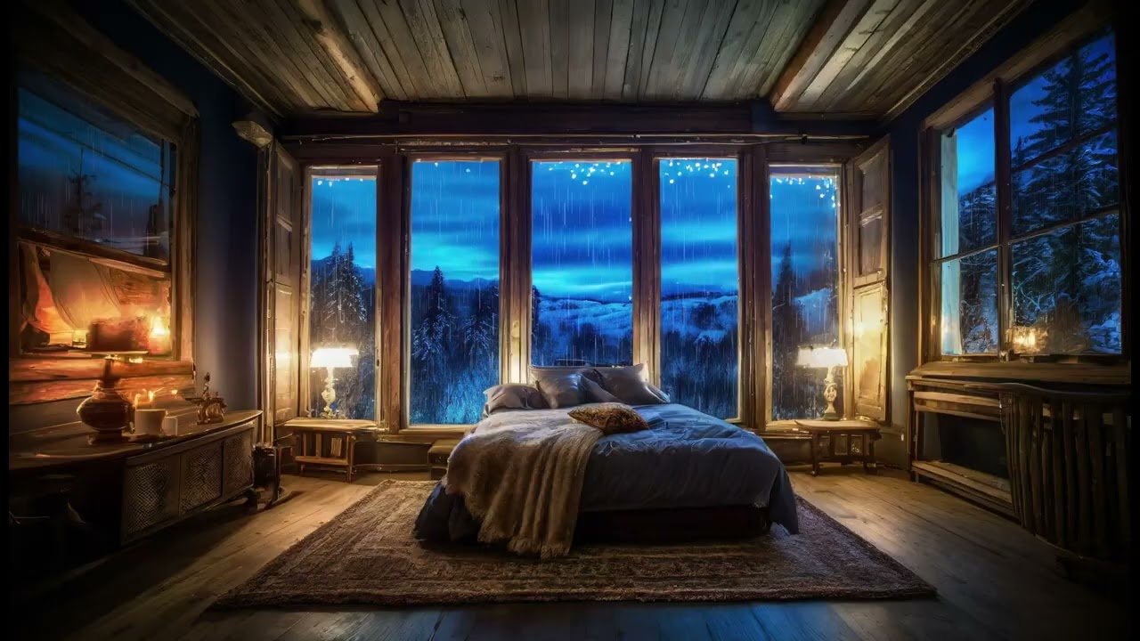 Rain Outside a Cozy Bedroom Window 🌧️  10 Hours of Deep Sleep & Relaxing Night Ambience