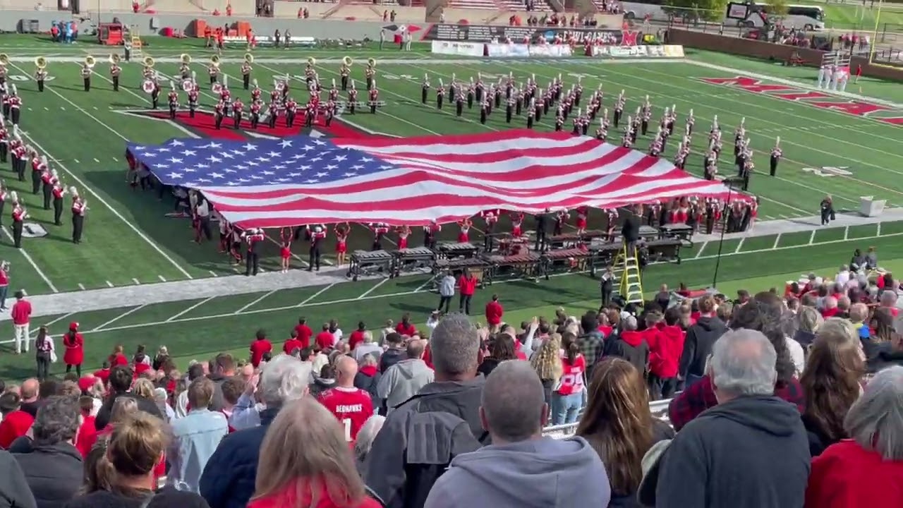 10-7-2023 Bowling Green @ Miami University featuring the Miami University Marching Band.