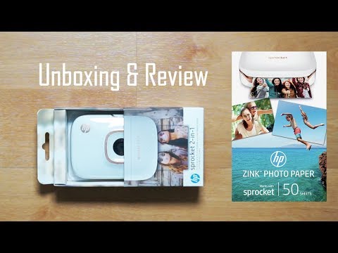 HP Sprocket 2-in-1 Unboxing and Review (White)