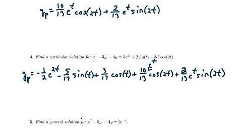9 Ch 3 Method of Undetermined Coefficients (18:22)
