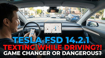 Tesla FSD 14.2.1- Can You ACTUALLY Use Your Phone While Driving?