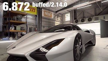 【CSR2】Tuatara (buffed/2.14.0), shift & tune for 6.872 (6.870 possible)