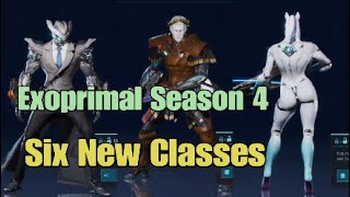 Exoprimal Season 4 Six New Classes Skill Tree Overview and All Custom Skins