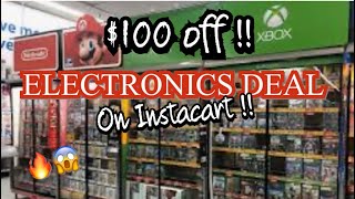 Run deal!! $100 off ELECTRONICS on instacart !! | XMAS gifts on a budget | WALMART | COSTCO & more! by DIYS AND COUPONING 301 views 3 years ago 1 minute, 8 seconds