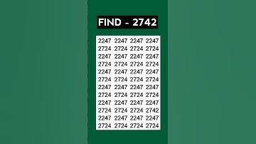 ASMR Eye Test 👁️ | Find 2742 Hidden Fast! | Most Relaxing Focus Challenge #Shorts