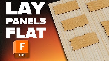 Arrange Panels Flat for Laser Cutting in Fusion 360 without Arrange Tool