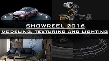 3d modeling, texturing and lighting showreel 2016